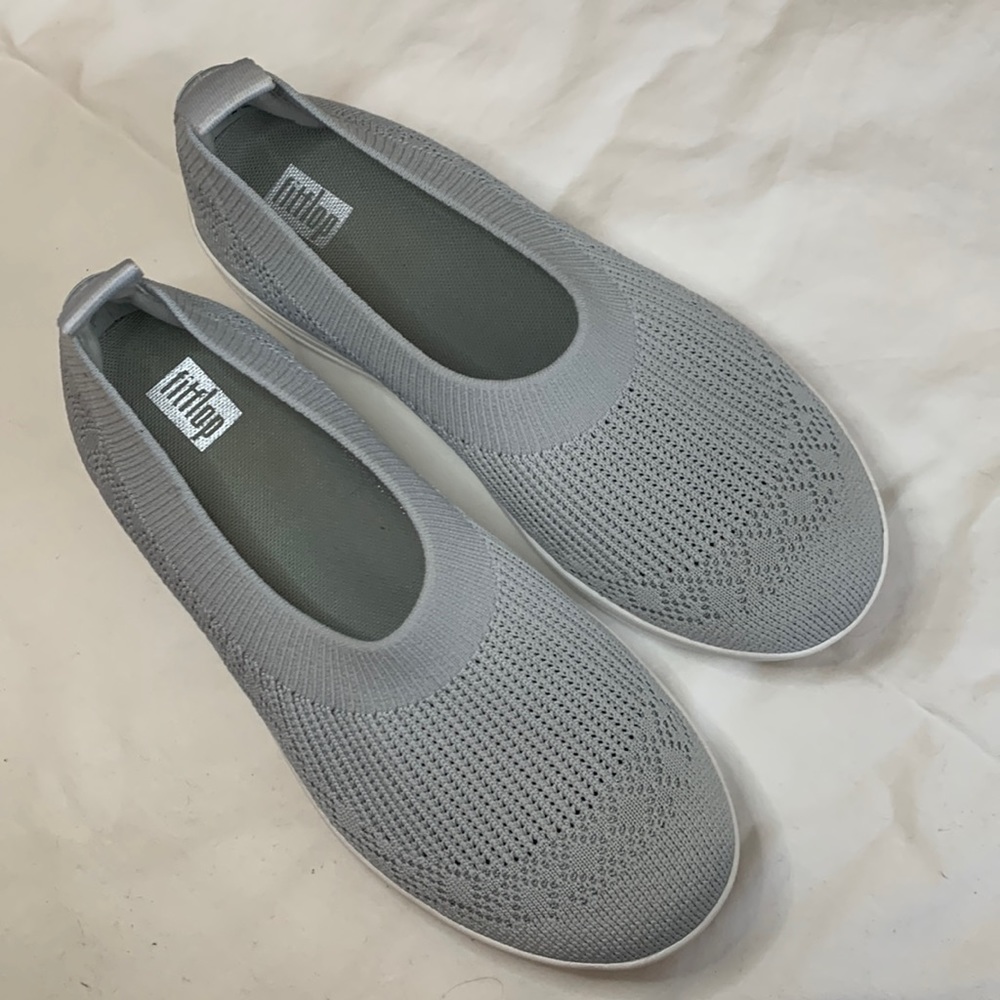 Fitflop slip on blue/grey shoes size 7